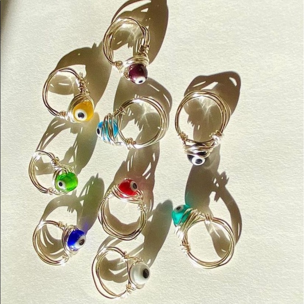 nazar/ evil eye rings